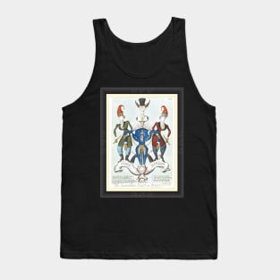 The Dandies Coat Of Arms - Mens Fashion Caricature Tank Top